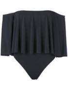 Brigitte Off Shoulder Swimsuit, Women's, Size: P, Black, Polyamide/spandex/elastane