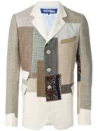 Junya Watanabe Comme Des Garçons Man Patchwork Blazer, Men's, Size: Medium, Cotton/hemp/other Fibres