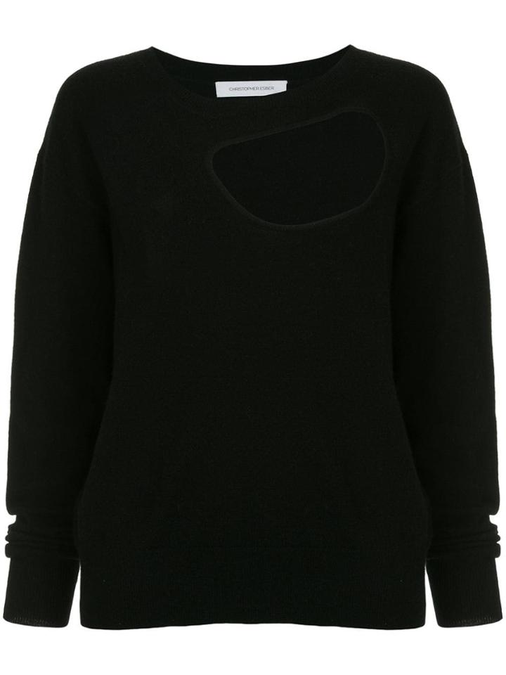 Christopher Esber Cut-out Knitted Jumper - Black