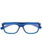 Dolce & Gabbana Rectangular Frame Glasses, Blue, Plastic