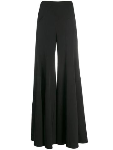 Avaro Figlio Palazzo Ruffled Trousers - Black