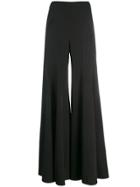 Avaro Figlio Palazzo Ruffled Trousers - Black