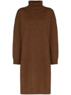 Rejina Pyo Turtle Neck Midi Dress - Brown