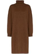 Rejina Pyo Turtle Neck Midi Dress - Brown