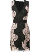 Alice+olivia Floral Lace V-neck Dress, Women's, Size: 2, Nude/neutrals, Polyester