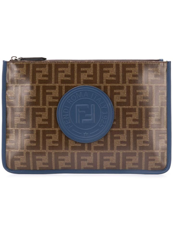 Fendi Monogram Pouch - Brown