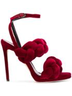 Marco De Vincenzo Pleated Strappy Sandals - Red