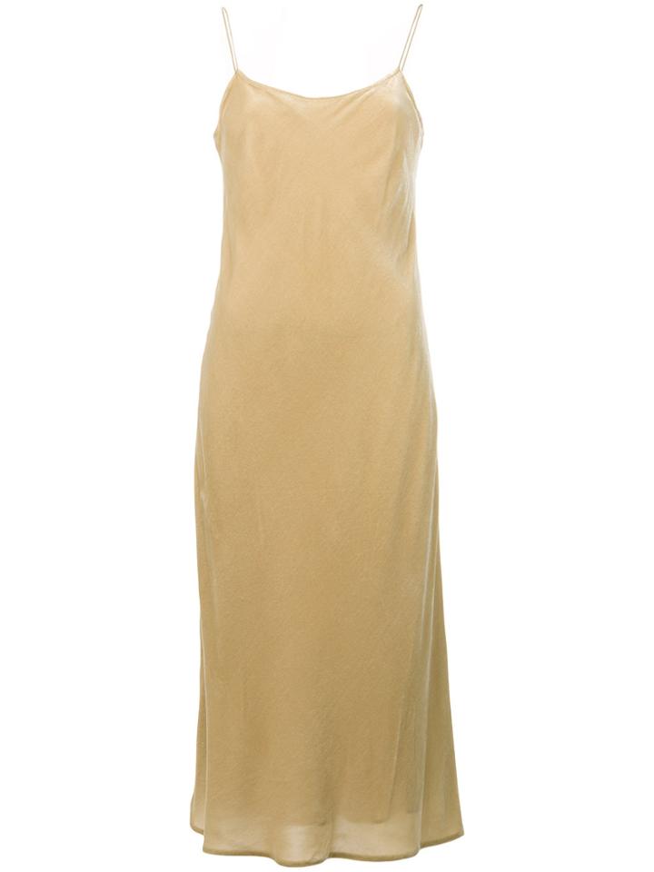 Vince Spaghetti Strap Dress - Nude & Neutrals