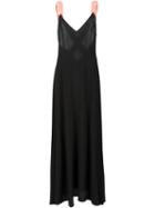 Natasha Zinko Crisscross Strap Dress, Women's, Size: 32, Black, Silk