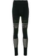 Adidas By Stella Mccartney Warp Knit Leggings - Black