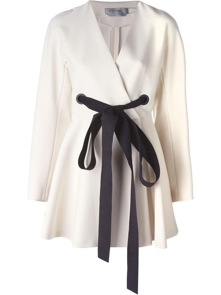 Sportmax 'gazza' Belted Coat