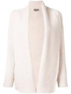 N.peal Ribbed Placket Cardigan - Nude & Neutrals