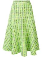Delpozo A-line Midi Skirt - Green
