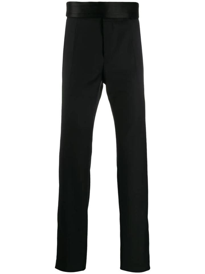 Dolce & Gabbana Oversized Waistband Tailored Trousers - Black