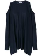 P.a.r.o.s.h. Cold Shoulder Sweater - Blue