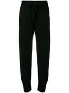 Max & Moi Cashmere Double Knit Joggers - Black