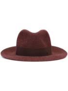 Maison Michel 'english' Hat, Women's, Size: Medium, Red, Cotton/wool