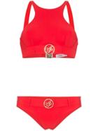Agent Provocateur Lorella Belted Logo Bikini - Red