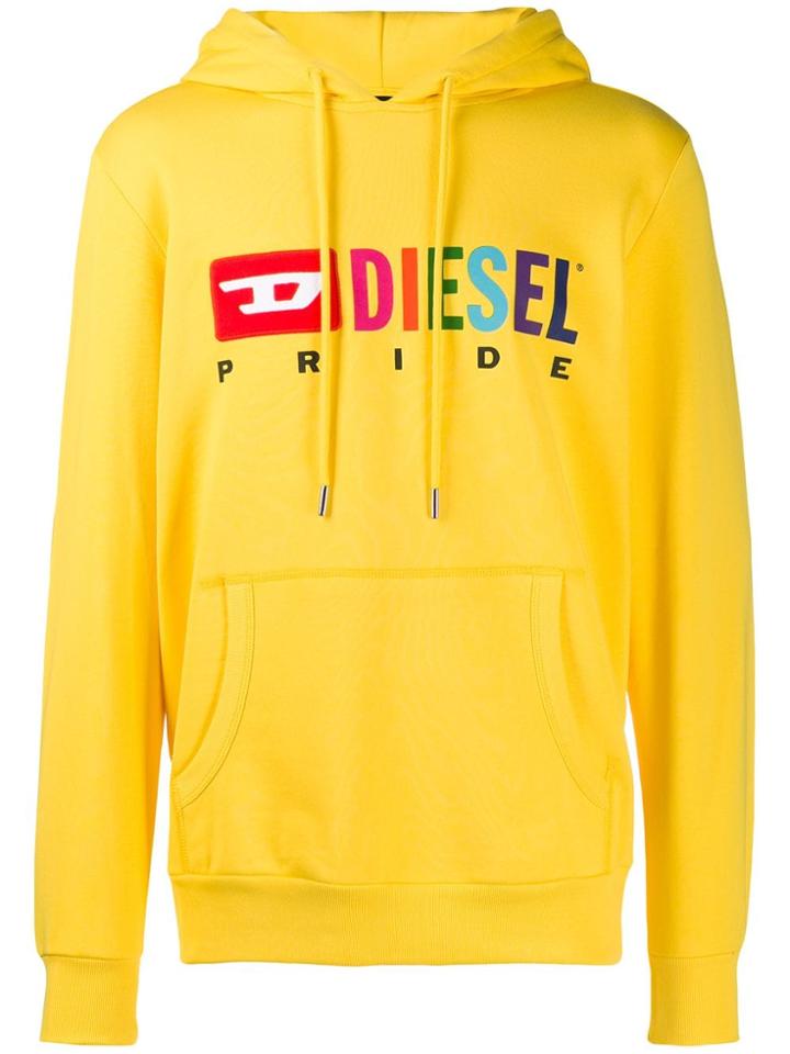 Diesel X Pride Logo Hoodie - Yellow