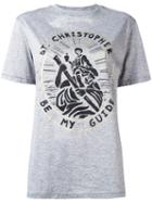 Christopher Kane - Saint Christopher Unisex T-shirt - Women - Cotton - Xs, Grey, Cotton