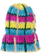 Natasha Zinko Oversized Knitted Hat - Multicolour