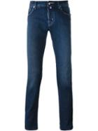Jacob Cohen Slim-fit Jeans, Men's, Size: 36, Blue, Cotton/polyester/spandex/elastane