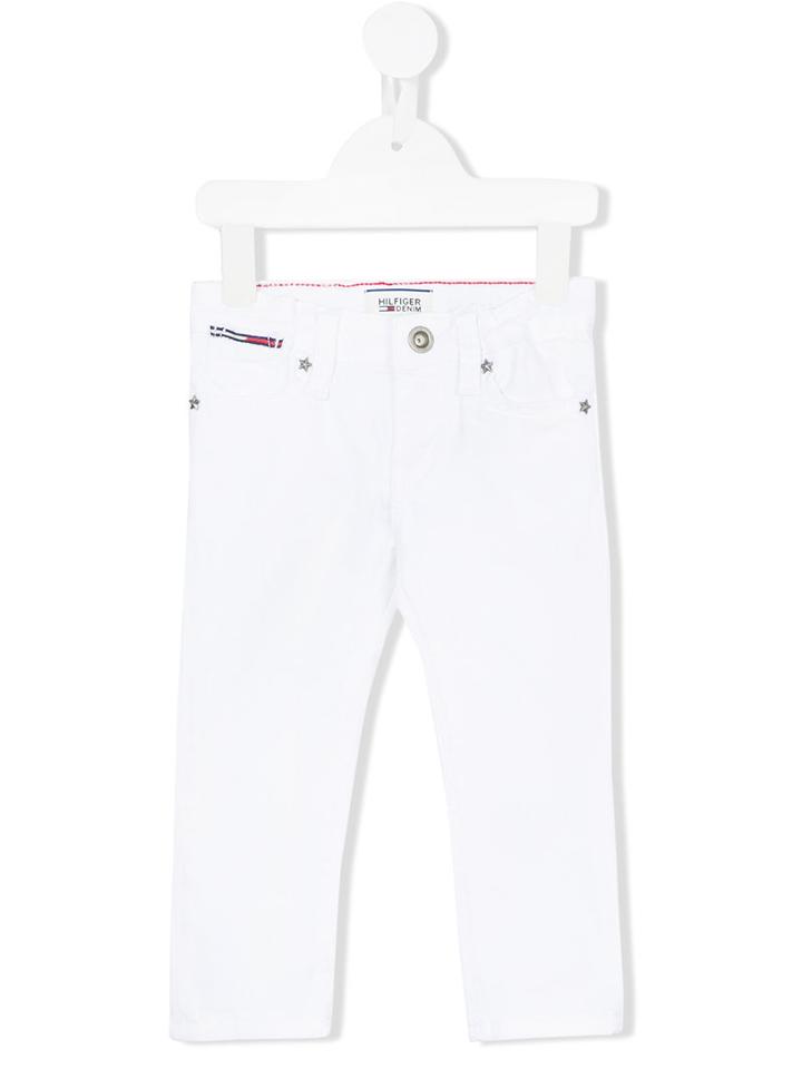 Tommy Hilfiger Junior - Skinny Jeans - Kids - Cotton/spandex/elastane - 12 Mth, White