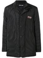 Roberto Cavalli Padded Midi Raincoat - Black