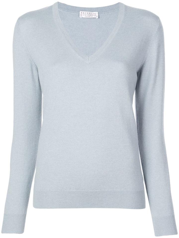 Brunello Cucinelli Cashmere Jumper - Blue
