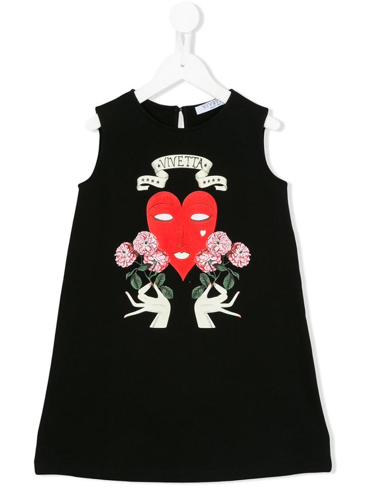 Vivetta Kids - Lucertola Dress - Kids - Cotton/spandex/elastane - 4 Yrs, Black