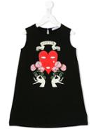 Vivetta Kids - Lucertola Dress - Kids - Cotton/spandex/elastane - 4 Yrs, Black