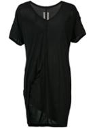 Rick Owens Hiked T-shirt, Women's, Size: 42, Black, Cotton