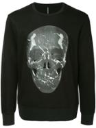 Blackbarrett 'marble Skull' Print Sweatshirt