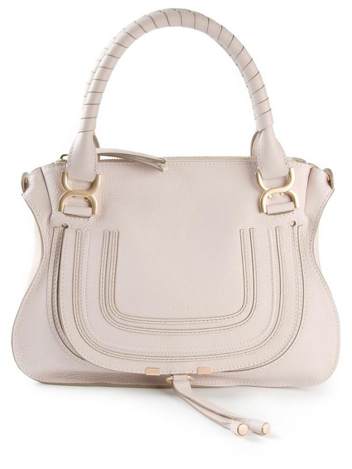 Chloé 'marcie' Tote, Women's, Nude/neutrals, Cotton/calf Leather