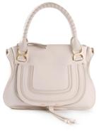 Chloé 'marcie' Tote, Women's, Nude/neutrals, Cotton/calf Leather