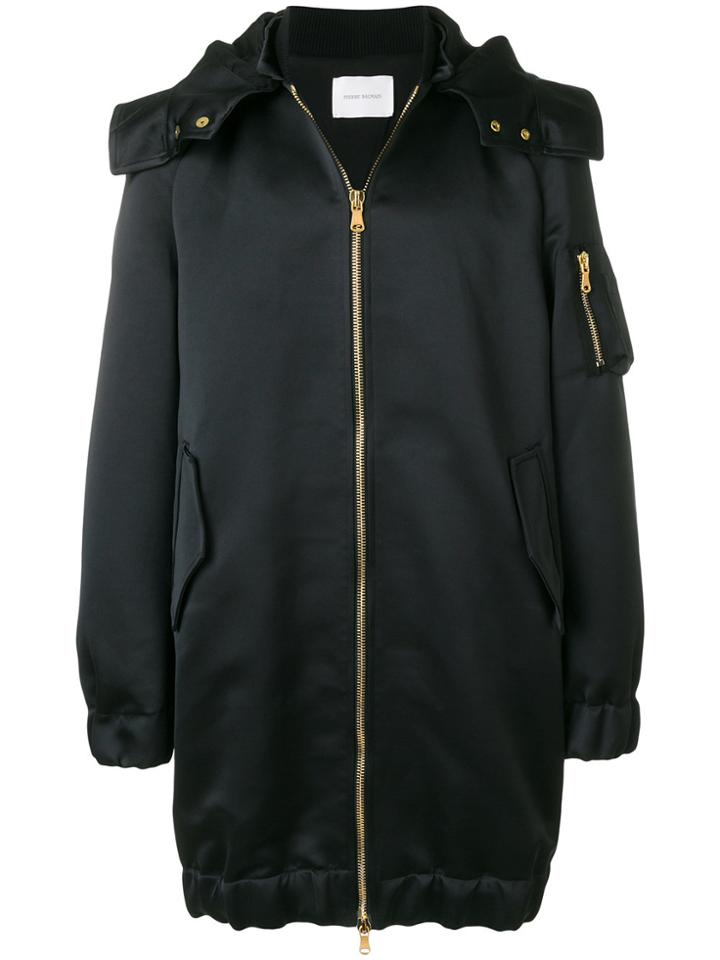 Pierre Balmain Hooded Parka - Black