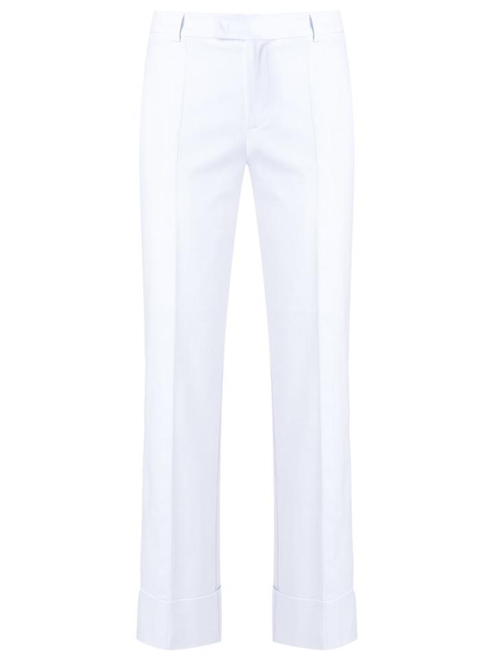 Tufi Duek Cropped Trousers, Women's, Size: 38, White, Cotton/polyester