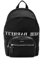 Neil Barrett Brand Patch Backpack - Black