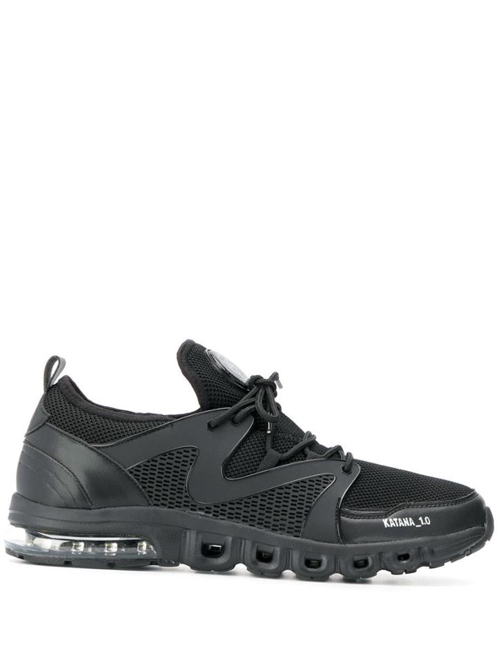Plein Sport Rubber Panel Sneakers - Black
