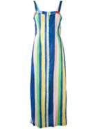 Mara Hoffman - Sheath Midi Dress - Women - Linen/flax - 8, Blue, Linen/flax