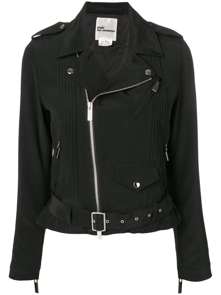 Comme Des Garçons Noir Kei Ninomiya Zipped Biker Jacket - Black