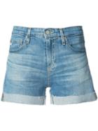 Ag Jeans - Denim Shorts - Women - Cotton/polyurethane/lyocell - 31, Blue, Cotton/polyurethane/lyocell
