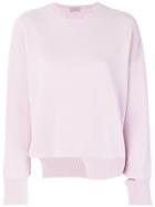 Mrz Asymmetric-hem Sweater - Pink & Purple