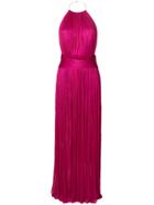 Maria Lucia Hohan Ruched Halter Neck Dress - Pink & Purple