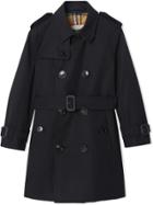 Burberry Kids Teen The Sandringham Trench Coat - Black