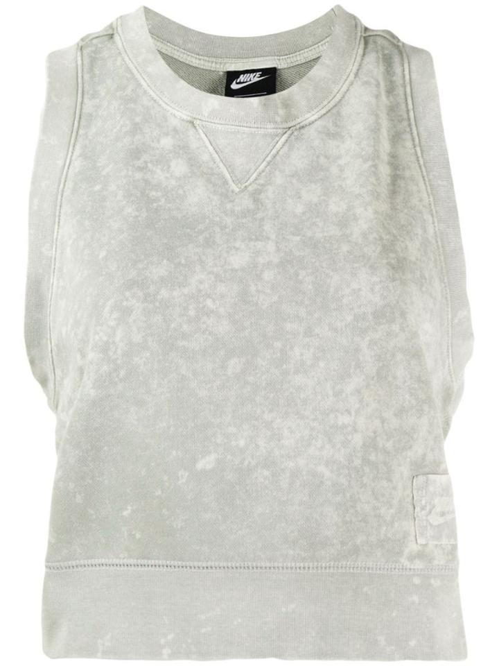 Nike Cropped Sweat Top - Grey
