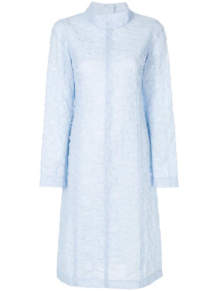 Marni Three Dimensional Sheer Dress - Blue