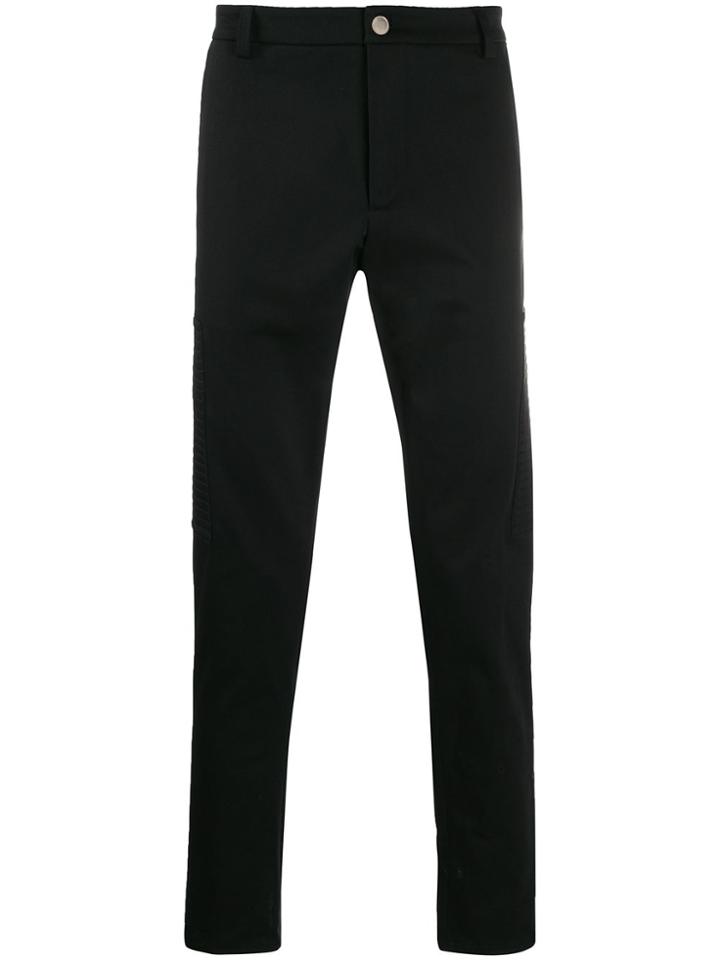 Les Hommes Urban Side Panel Slim Fit Trousers - Black