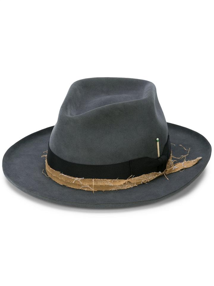 Nick Fouquet Fedora Hat - Grey