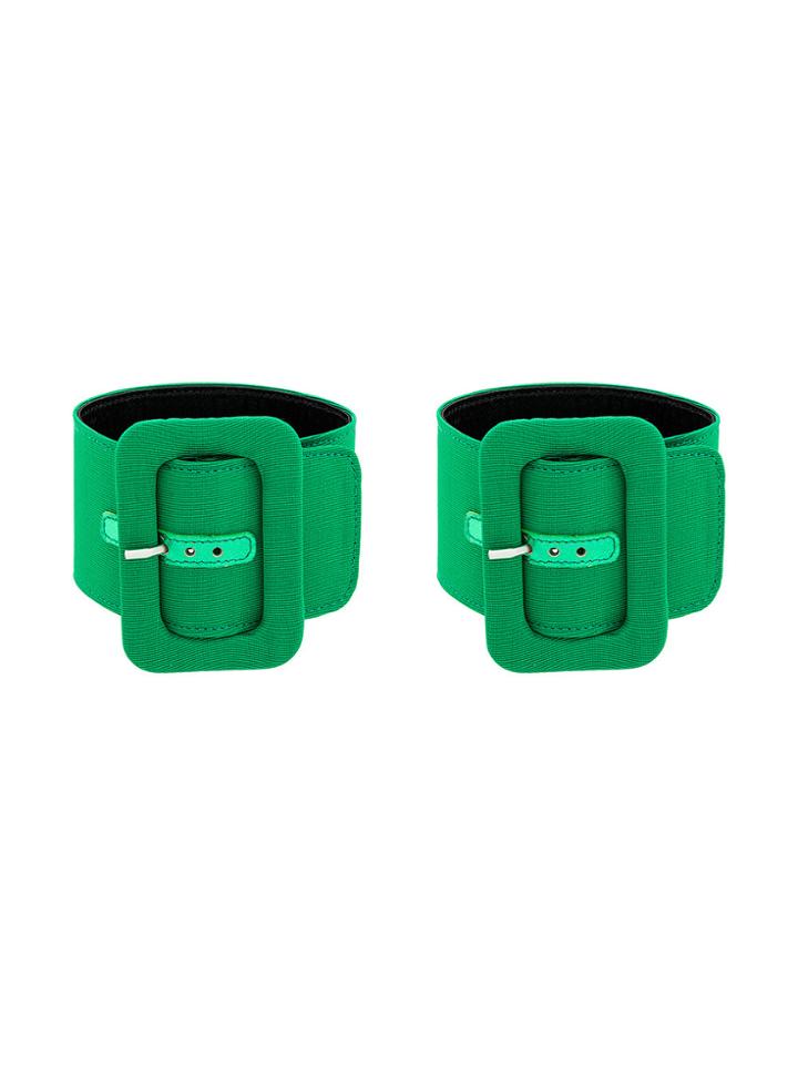 Attico Buckle Fasten Anklet - Green